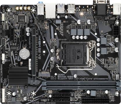 GIGABYTE H410M S2 V2 Ultra Durable LGA 1200Socket Micro-ATX Intel H470 Chipset DDR4 Motherboard for Desktop