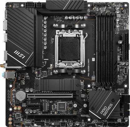 MSI PRO B650M-A WIFI AM4Socket ATX AMD B550 Chipset DDR5 Motherboard for Desktop