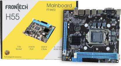Frontech H55/1156 LGA 1156Socket Micro-ATX Intel H55 Express Chipset DDR3 Motherboard for Desktop