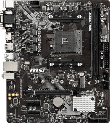MSI B450M PRO M2 MAX AM4Socket Micro-ATX AMD B450 Chipset DDR4 Motherboard for Desktop