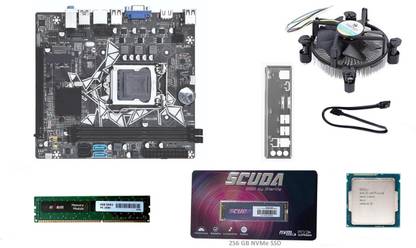 ज़ेब्रोनिक्स H81M2+ Starlite 256GB NVME SSD & 8GB RAM with Intel Core i3 Processor combo set मदरबोर्ड