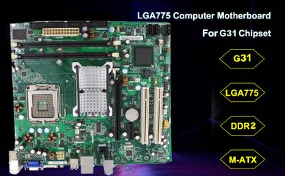DS Refurbish G31 Motherboard and Dual core Processor LGA 775 G31 Audio Video LAN Micro LGA 775Socket Micro-ATX Intel G31 Chipset DDR2 Motherboard for Desktop