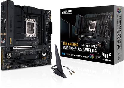 ASUS TUF GAMING B760M-PLUS WIFI D4 LGA 1700Socket Micro-ATX Intel B760 Chipset DDR5 Motherboard for Desktop