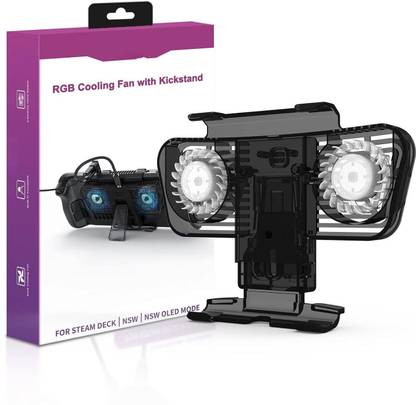 HG WORLD JYS RGB Cooling Fan With Stand For Valve Steam Deck / Nintendo Switch/OLED |  Motion Controller