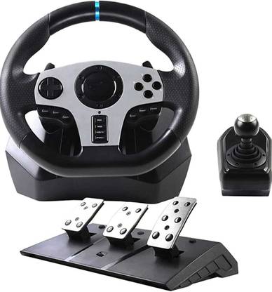 Clubics Game Racing Wheel, V9 270°/900°, Shift paddles enhance the fun of the game  Motion Controller