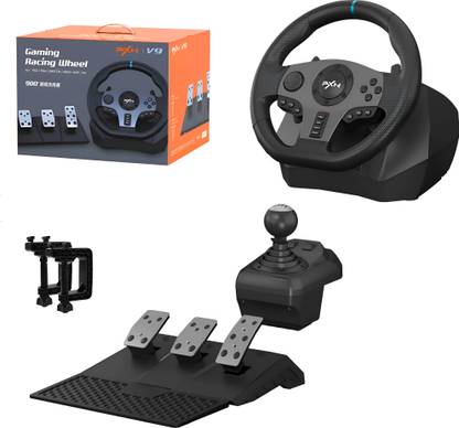 HG WORLD PXN V9 Pro Gaming Car Racing Steering Wheel 270/900° Racing Simulator with  Motion Controller