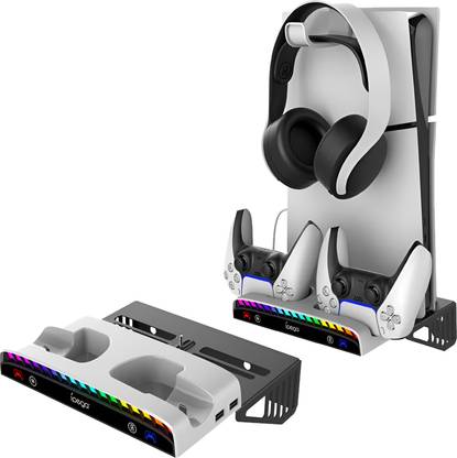 HG WORLD PS5 Wall Mount Kit | 15 Kinds of Light Effects RGB Lighting  Motion Controller