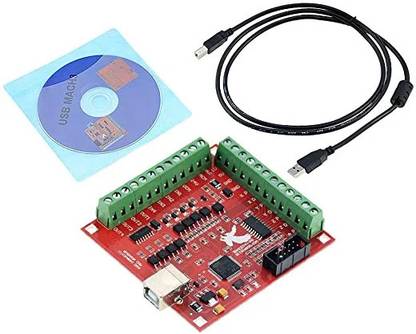 ZATOMIC MACH 3 Breakout Board CNC USB 100Khz 4 Axis Interface Driver +USB Cable+CD  Motion Controller