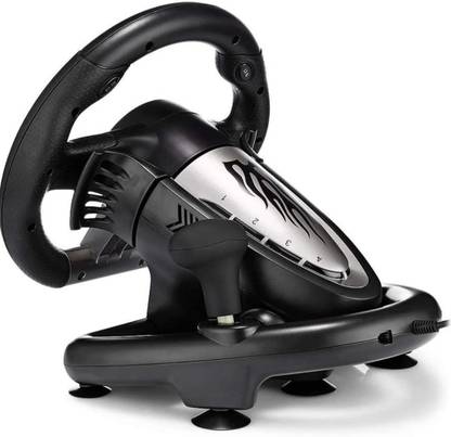 Clubics Racing Wheel - V3 Steering Wheel and Pedals Set (Black, For PC)  Motion Controller