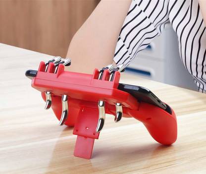MMTX Gaming Grip Controller,L2R2 Sensitive Metal Buttons and Joystick- Red  Motion Controller