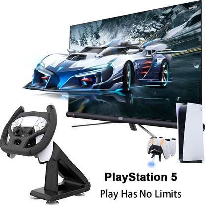 HG WORLD PS5 Multi Axis Steering Wheel |Driving Game Steering Wheel Racing Controller Set  Motion Controller