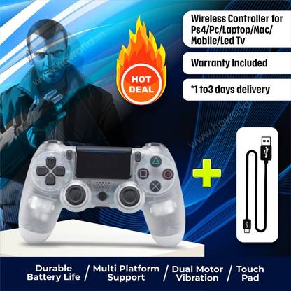 HG WORLD Playstation Dualshock 4 Joystick Wireless for PS4 With USBCable Gamepad  Motion Controller