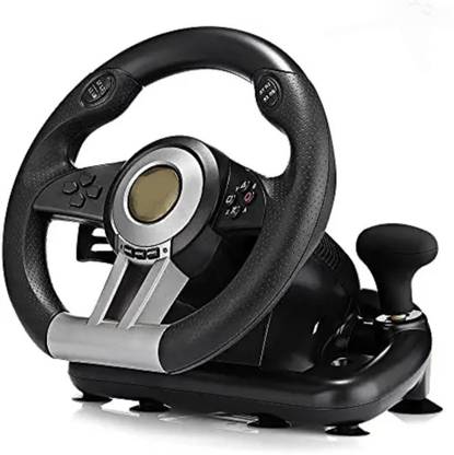 Clubics V3 Steering Wheel and Pedals Set Gaming Accessory Kit (Black, For PC)  Motion Controller