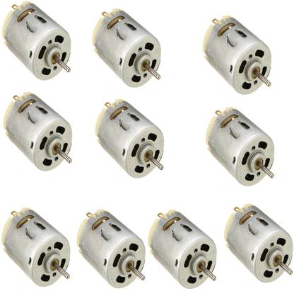 Gadariya King 10 pcs RS-385 High Speed Micro DC Motor Brushed Metal Stainless Steel Gear Motor DC Brushless Motor