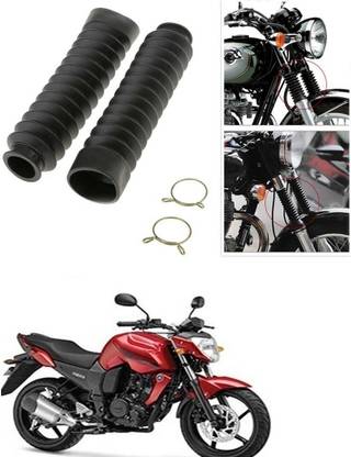 SRPHERE Motorcycle Front Fork Cover Shock Protector Dust Guard For Yamaha FZ16 Motorcycle Fork Cover