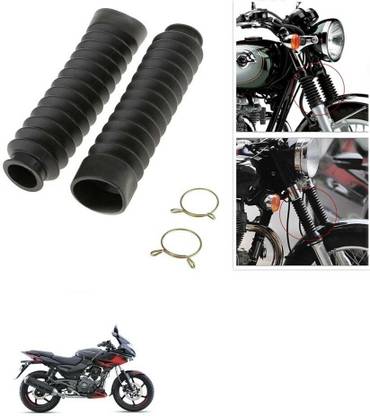 SRPHERE Motorcycle Front Fork Cover Shock Protector Dust Guard For Bajaj Pulsar 220F Motorcycle Fork Cover