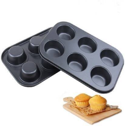 infinity deal Aluminium Cupcake/Muffin Mould 6