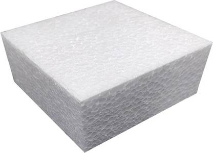 KONFIZ Paper Cake Mould Styrofoam Rectangular Cake Dummy, 4X7 Inch 4"X7"X2"