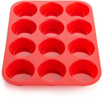 Inditradition Silicone Cupcake/Muffin Mould 12