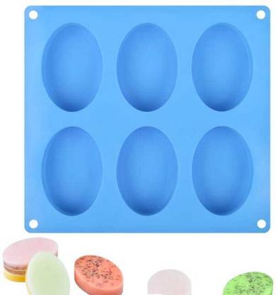 balerion Silicone Bread Mould 100GM Oval Silicone Mold, 1pc Oval Molds for Making Handmade Soap, Chocolate, Soap Candles, Cake, Pudding, Resin Candy Muffin