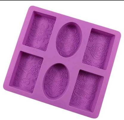 balerion Silicone Chocolate Mould Silicone Soap Moulds for Soap Making, Loaf, Muffins, Cheesecakes (12 Cavity)