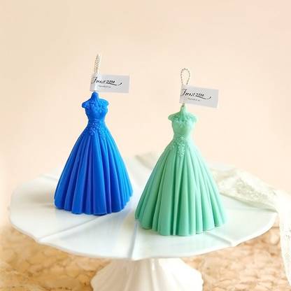vedini Silicone Cake Mould Vedini Bride Dress Candle Mold 3D Silicone Mold 128