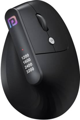 Portronics Toad Ergo Vertical Advanced Ergonomic /6 Button,Supports Wrist and Hand Posture Wireless Ambidextrous Optical Mouse