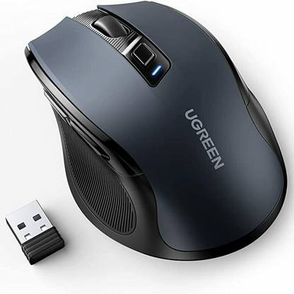 Ugreen 5 Level Ergonomic USB Cordless Silent Wireless Optical Mouse
