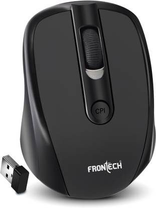 Frontech Wireless Mouse 2.4 GHz USB Nano Receiver|1200 DPI| Optical Tracking| Auto On/Off Wireless Optical Mouse