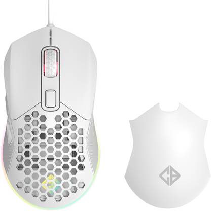 Cosmic Byte Firestorm RGB Mouse, 67gms, 12400DPI, 1000Hz, Pixart 3327 Sensor, PTFE feet Wired Ambidextrous Optical  Gaming Mouse