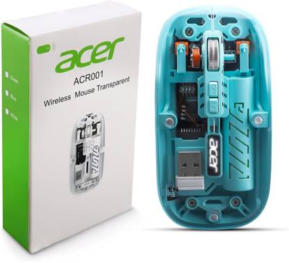 Acer Clearview Transparent Wireless Ambidextrous Optical  Gaming Mouse  with Bluetooth