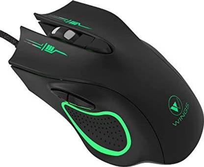 Rhino Electronics 100 Wired Optical Gaming Mouse (USB 3.0, Black) Wired Ambidextrous Optical  Gaming Mouse