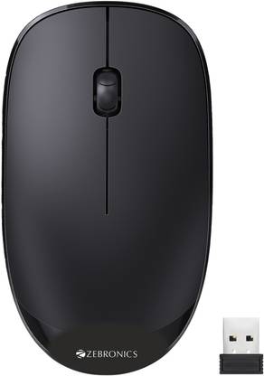 ZEBRONICS Haze Wireless Ambidextrous Optical Mouse Wireless Mouse, 1200DPI, Power Saving, Plug & Play Comfortable Use