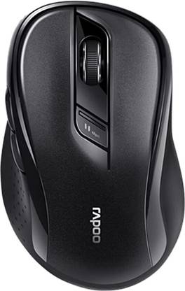 RAPOO M500 Black Wireless Ambidextrous Optical Mouse  with Bluetooth