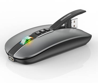 RETRACK M113 2400DPI Dual Mode 2.4GHz + Bluetooth 5.1 Wireless Wireless Ambidextrous Optical Mouse  with Bluetooth
