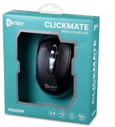 Enter WIRELESS MOUSE CLICKMATE Wireless Ambidextrous Optical Mouse with Bluetooth