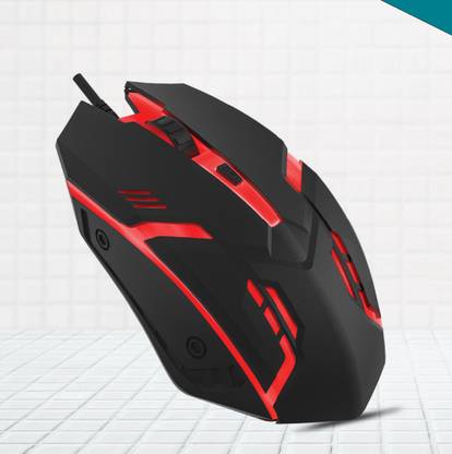HexaGear Premium Quality 7 Colours Changing Led Light Gaming Mouse Wired Ambidextrous Optical  Gaming Mouse