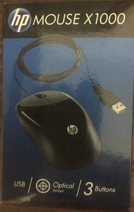 HP X1000 Wired Ambidextrous Optical  Gaming Mouse