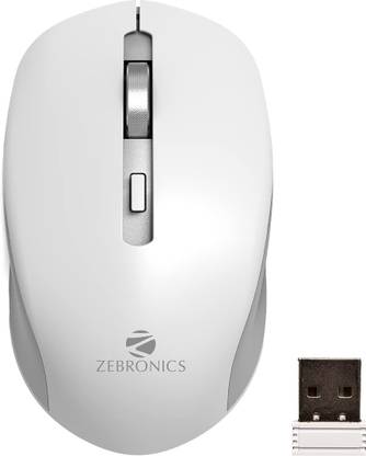 ZEB Jaguar Mouse, 2.4GHz with USB Nano Receiver 4 Buttons Wireless Ambidextrous Optical Mouse