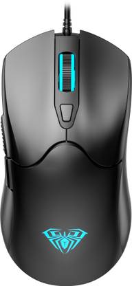 Aula S13 / Viper Design, Lightweight (110 gm),6 buttons,upto 3600 DPI,Rainbow Backlit Wired Ambidextrous Optical  Gaming Mouse