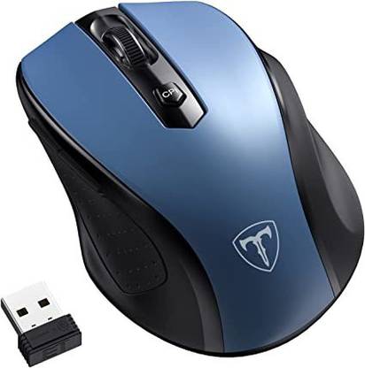 BAHUBALI TELECOM Sky Blue Mouse wireless Wireless Ambidextrous Hybrid  Gaming Mouse