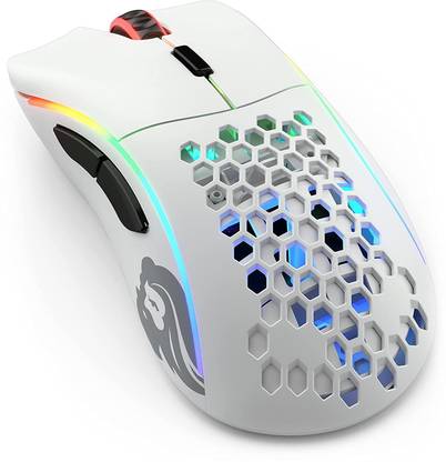Glorious PC Gaming Race Mouse Model D Wireless - Matte White Wireless Ambidextrous Mechanical  Gaming Mouse