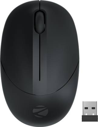 ZEBRONICS Panther Wireless Ambidextrous Optical Mouse Wireless Mouse, 1600DPI, Silent Ergonomic, Power Saving Precision