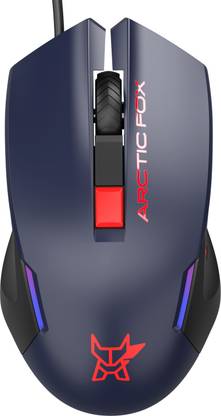 Arctic Fox Breathing Lights and DPI Upto 3600 Wired Ambidextrous Optical  Gaming Mouse