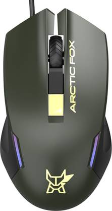 Arctic Fox Breathing Lights and DPI Upto 3600 Wired Ambidextrous Optical  Gaming Mouse