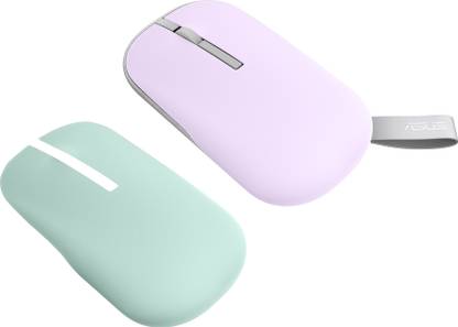 ASUS Marshmallow MD100 /Adj. DPI,2 in 1 color with Swappable magnetic top,Silent Wireless Optical Mouse  with Bluetooth