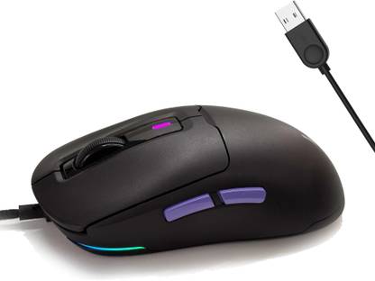 Kreo Pegasus 49 Gms Ultra Lightweight Wired Gaming Mouse, Top Sensor, RGB Lighting Wired Ambidextrous Optical  Gaming Mouse