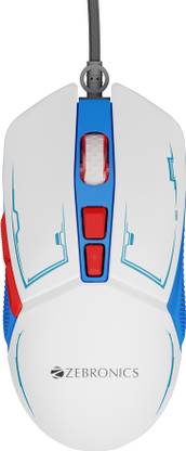 ZEBRONICS Astro Wired Ambidextrous Optical  Gaming Mouse Premium Gaming Mouse with 7200 DPI, 7 Buttons, RGB