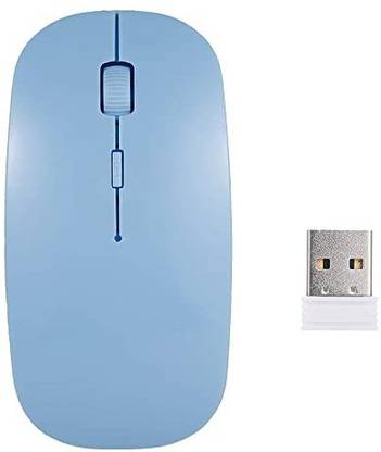 GURU DEV MOBILE SHOPEE 2.4G Wireless Mouse Portable Ultra-Thin Mute Mouse 4 Keys Wireless Wireless Ambidextrous Optical Mouse  with Bluetooth