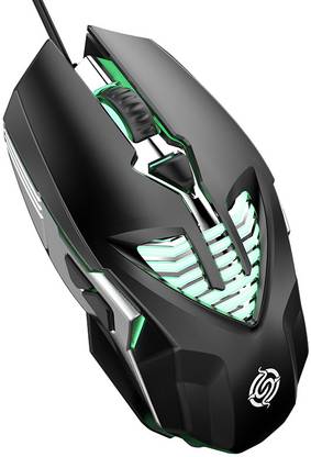 Mouse Gaming GS Professionale 2400DPI LED Ottico 6D USB – Design Ergonomico Con Retroilluminazione, Plug & Play Per PC E Laptop